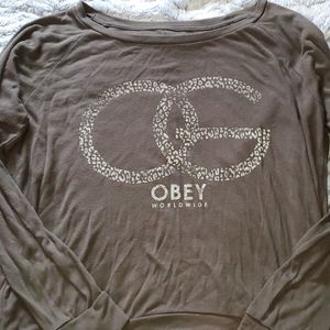 Obey long sleeve shirt